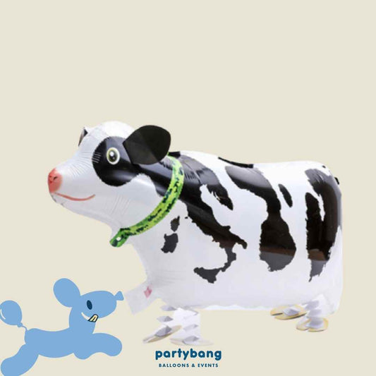 [Helium Inflated] Cow Walking Pet Animals Foil Balloon Kids Toy Balloon Children Gift