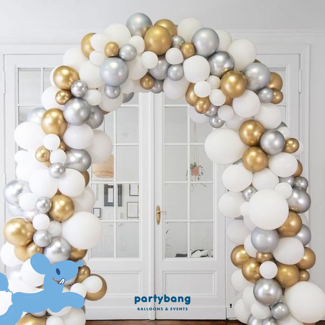 Entrance Organic Balloon Arch [Mix 2m (H) x 2.5m (W)]
