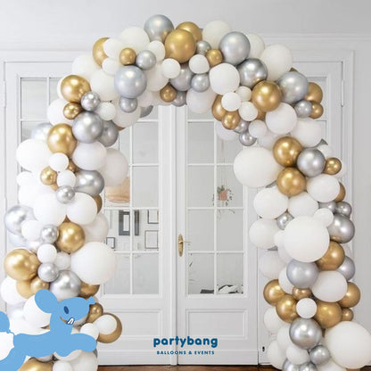 Entrance Organic Balloon Arch [Mix 2m (H) x 2.5m (W)]