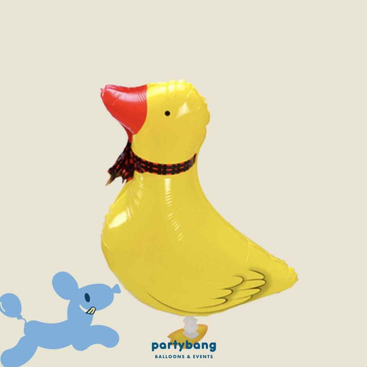 [Helium Inflated] Duck Walking Pet Animals Foil Balloon Kids Toy Balloon Children Gift