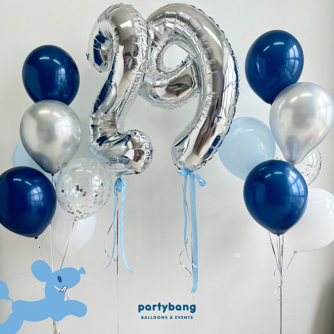 [Helium Inflated] 40" Number Jumbo Birthday Balloons (14pcs)