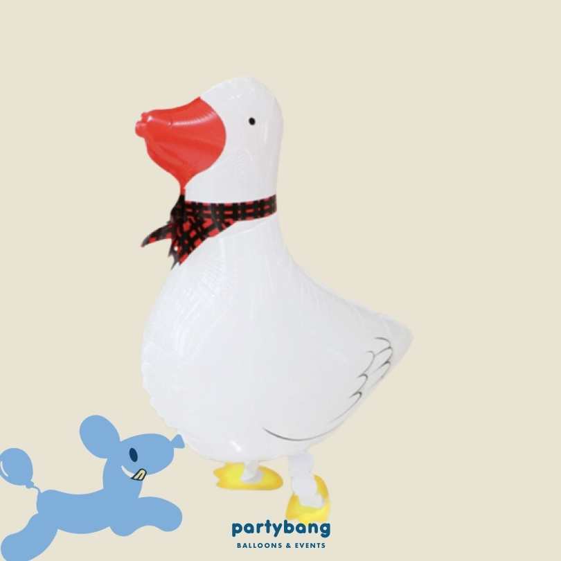 [Helium Inflated] Goose Walking Pet Animals Foil Balloon Kids Toy Balloon Children Gift