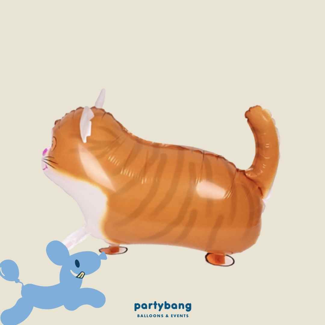 [Helium Inflated] Cat Walking Pet Animals Foil Balloon Kids Toy Balloon Children Gift