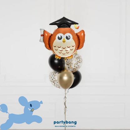 [Helium Inflated] Graduation Balloons Owl Set B (7pcs)