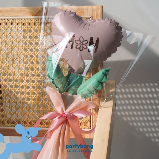Heart Foil Balloon Bouquet Gift (1pc)