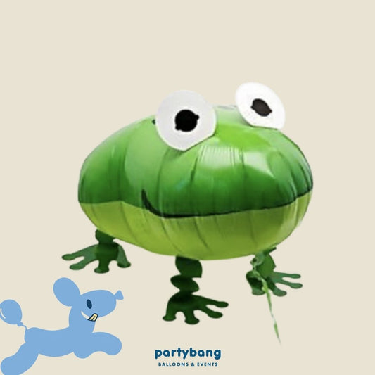 [Helium Inflated] Frog Walking Pet Animals Foil Balloon Kids Toy Balloon Children Gift