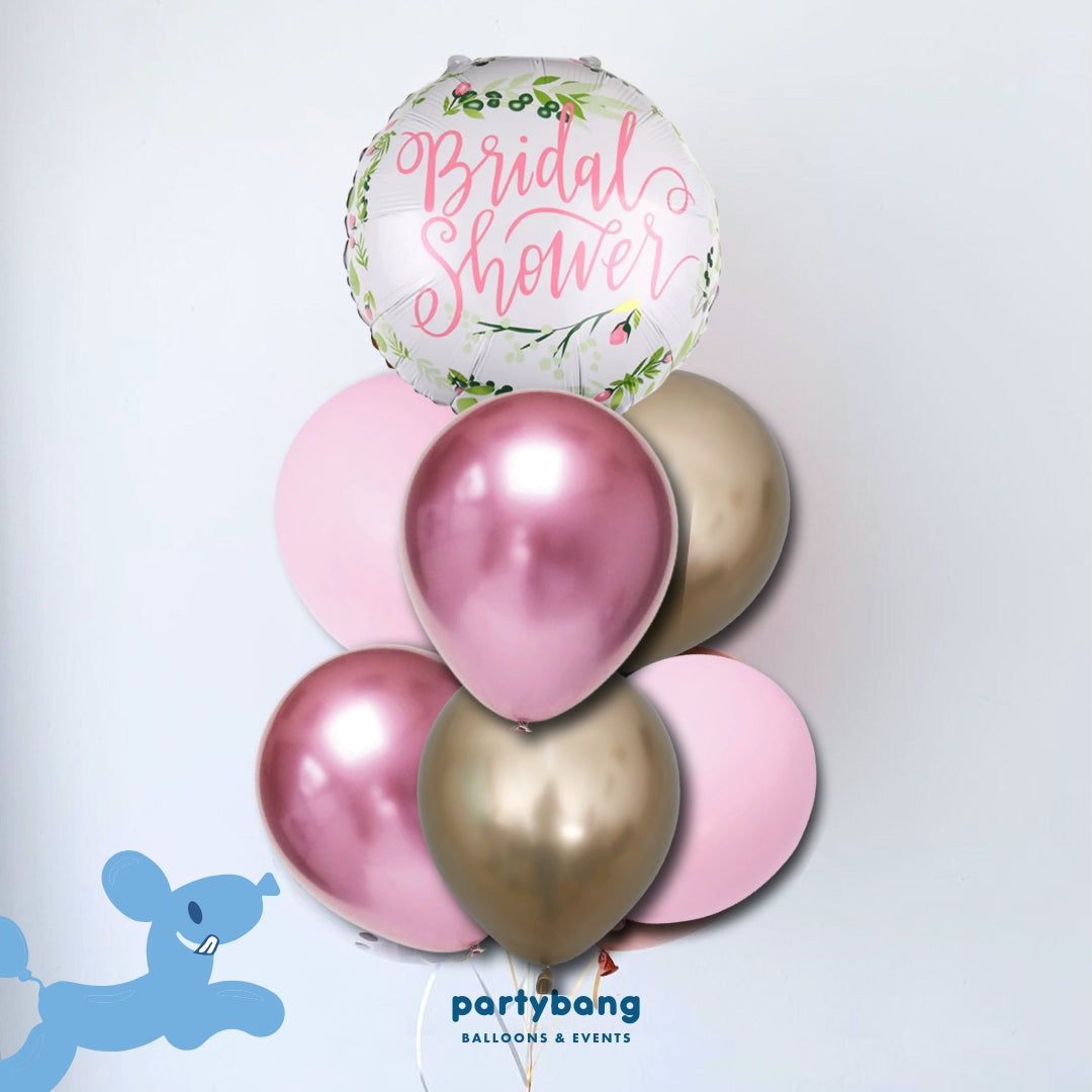 [Helium Inflated] 7pcs Balloon Cluster (Bridal Shower)