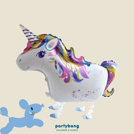 [Helium Inflated] Unicorn Walking Pet Animals Foil Balloon Kids Toy Balloon Children Gift