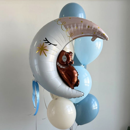 [Helium Inflated] Baby Shower Full Month 100 Days (9pcs)