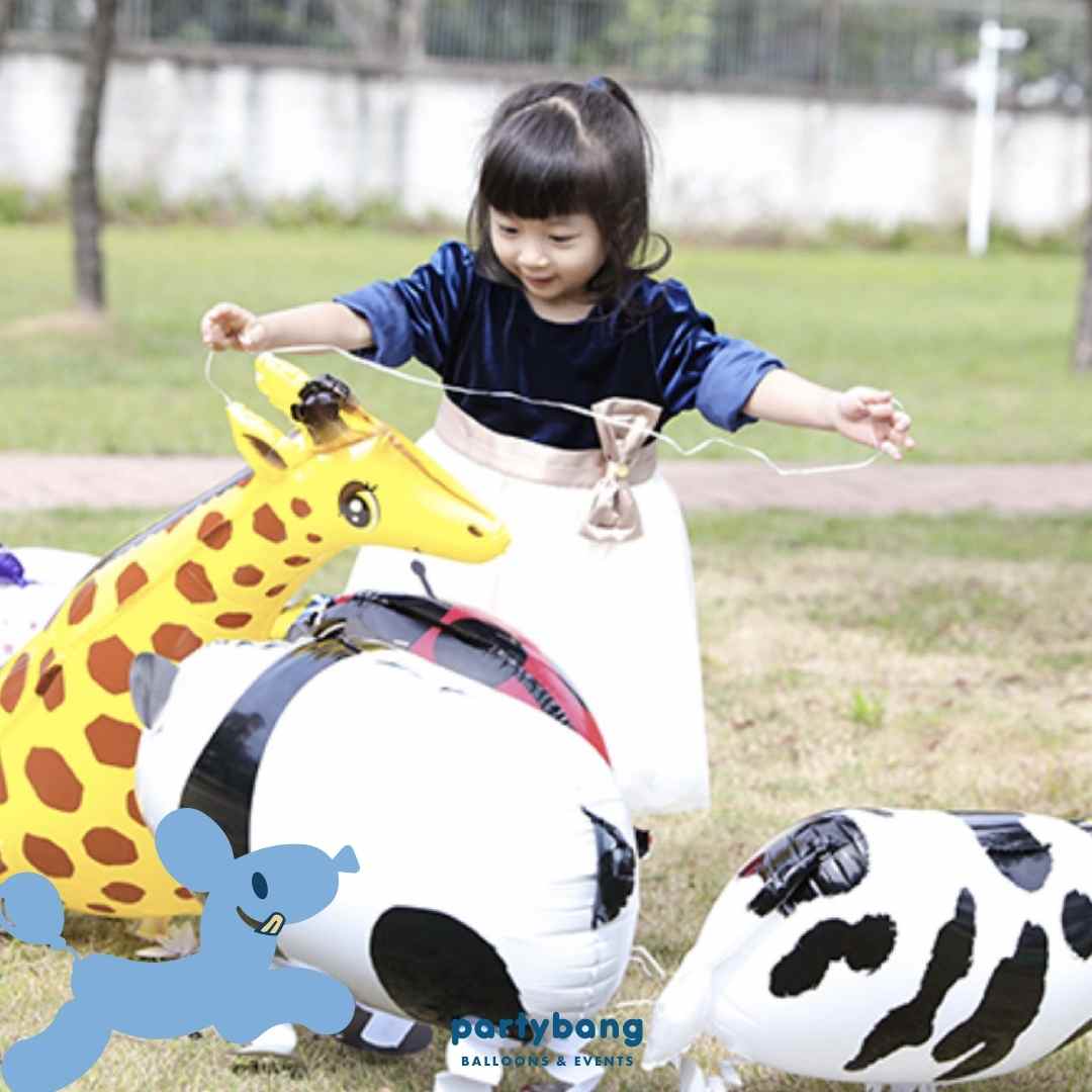 [Helium Inflated] Goose Walking Pet Animals Foil Balloon Kids Toy Balloon Children Gift