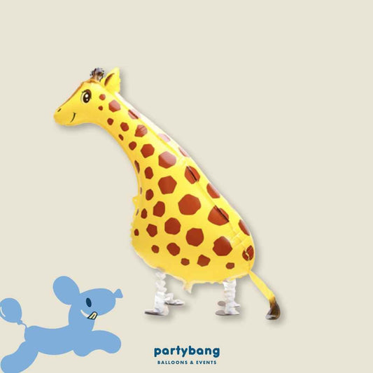 [Helium Inflated] Giraffe Walking Pet Animals Foil Balloon Kids Toy Balloon Children Gift