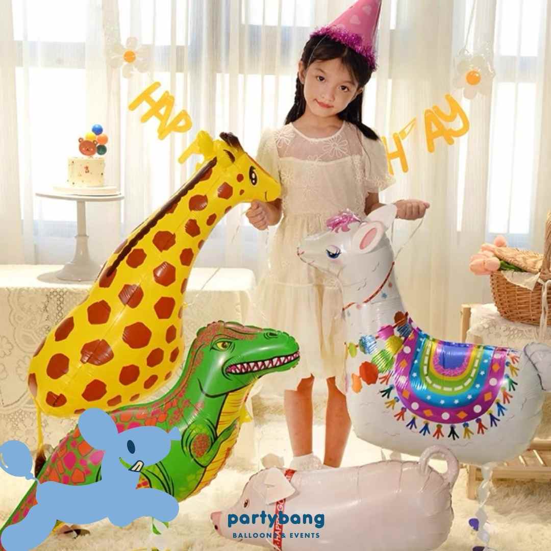 [Helium Inflated] Goose Walking Pet Animals Foil Balloon Kids Toy Balloon Children Gift