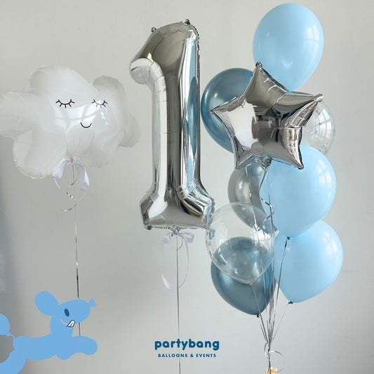 [Helium Inflated] Baby Shower Full Month 100 Days (11pcs)