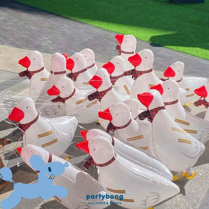 [Helium Inflated] Goose Walking Pet Animals Foil Balloon Kids Toy Balloon Children Gift