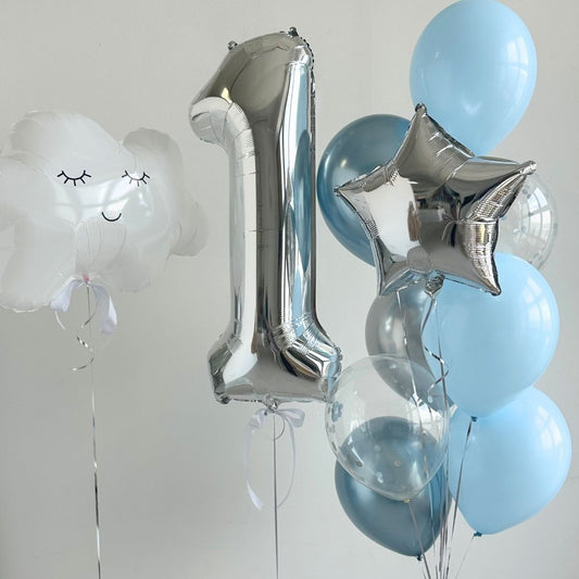[Helium Inflated] Baby Shower Full Month 100 Days (11pcs)