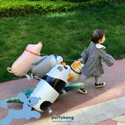 [Helium Inflated] Ladybug Walking Pet Animals Foil Balloon Kids Toy Balloon Children Gift