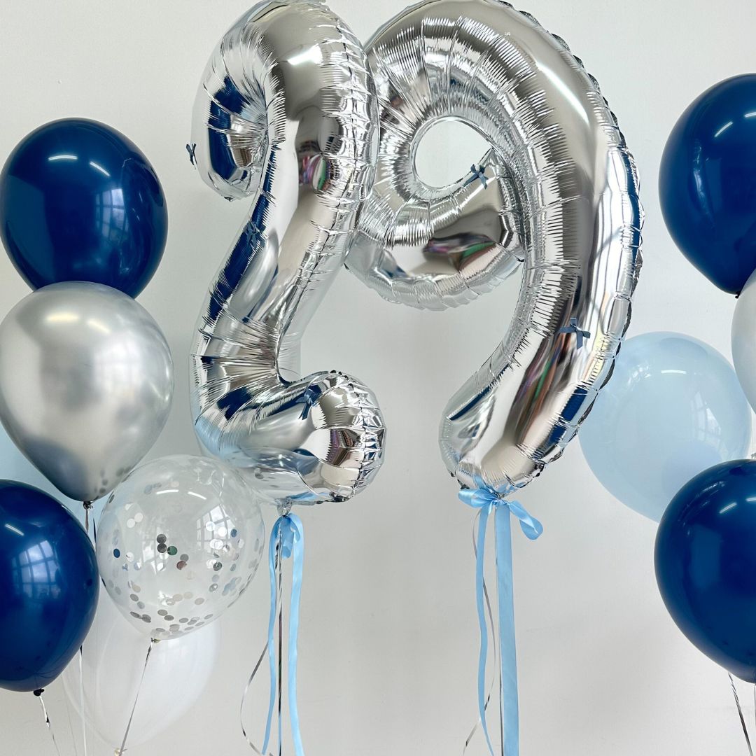 [Helium Inflated] 40" Number Jumbo Birthday Balloons (14pcs)