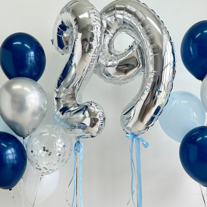 [Helium Inflated] 40" Number Jumbo Birthday Balloons (14pcs)