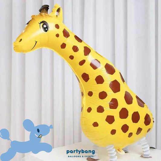 [Helium Inflated] Giraffe Walking Pet Animals Foil Balloon Kids Toy Balloon Children Gift
