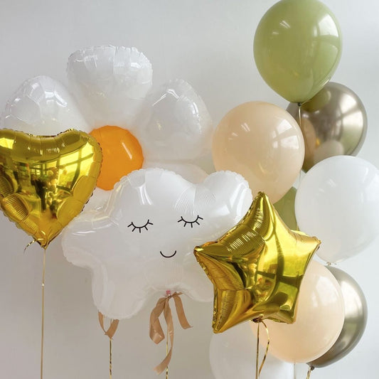 [Helium Inflated] Baby Shower Full Month 100 Days (12pcs)