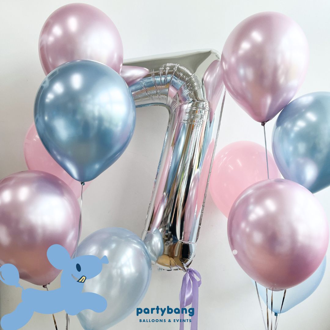 [Helium Inflated] 40" Number Jumbo Anniversary Balloons (13pcs)