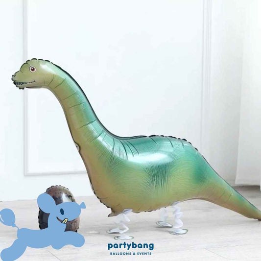 [Helium Inflated] Dinosaur Walking Pet Animals Foil Balloon Kids Toy Balloon Children Gift