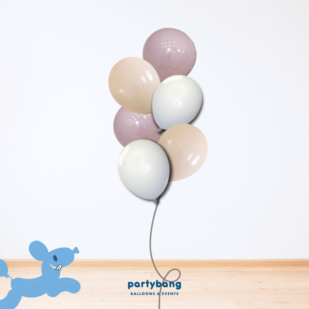 [Helium Inflated] 12" Latex Balloon Clusters Sweetheart