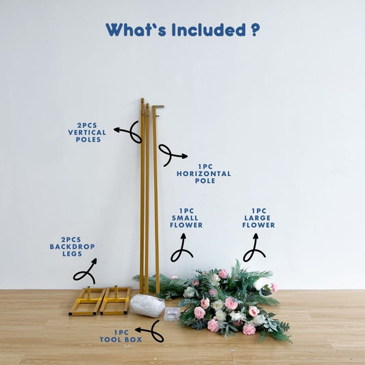 4 Days Rental Backdrop Double Layer Tutu Curtain Set C