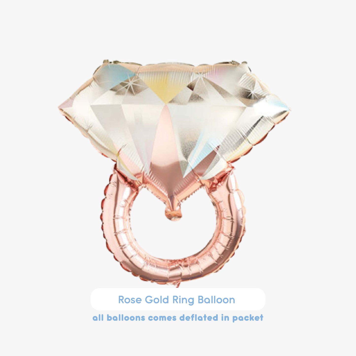 [Non-Helium] Ring Rose Gold Balloon