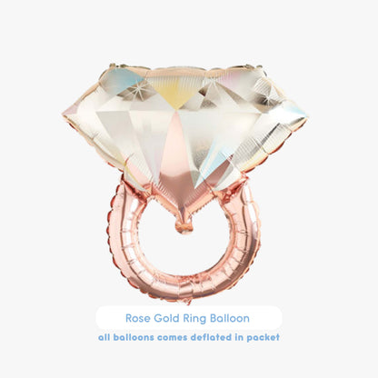 [Non-Helium] Ring Rose Gold Balloon