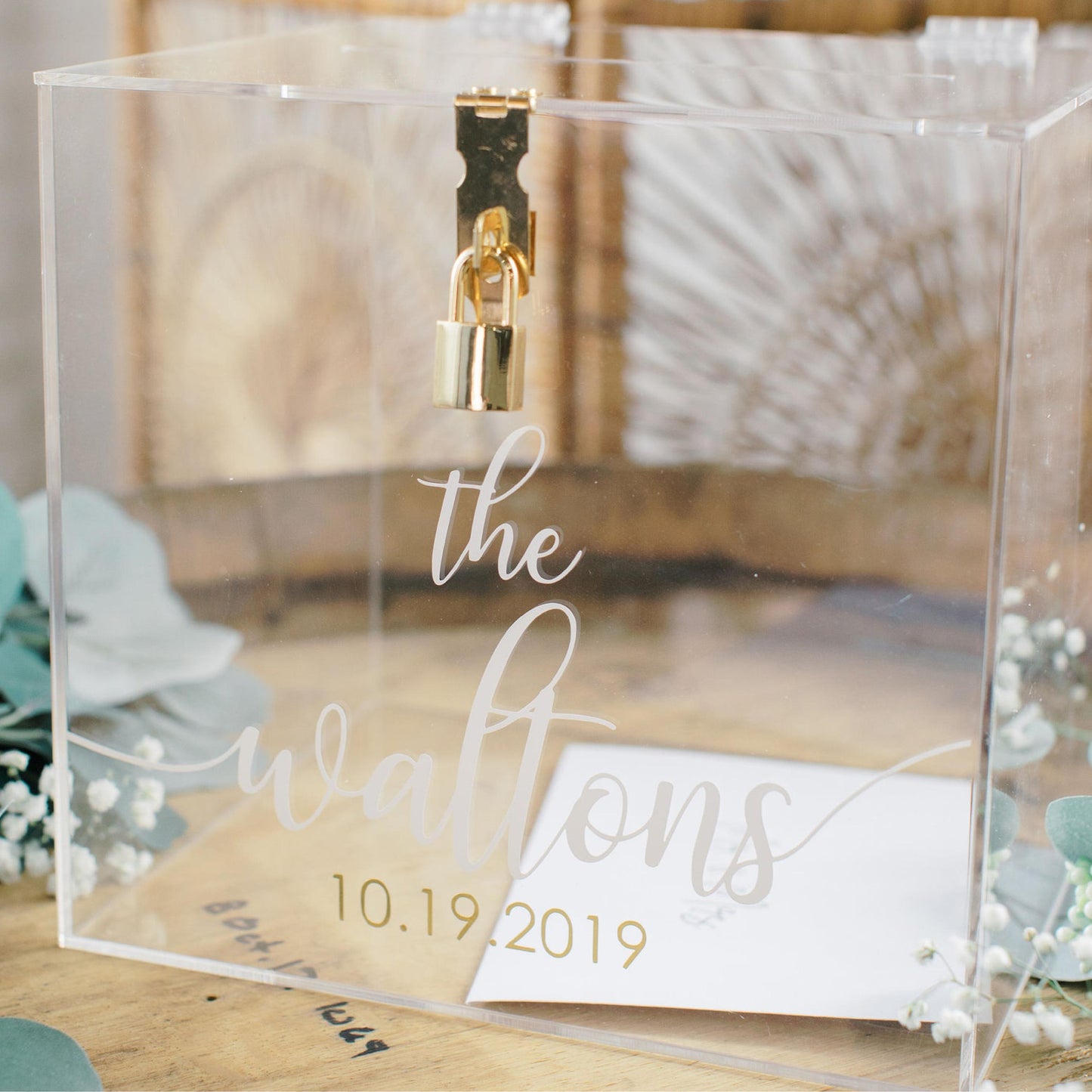 Wishing Money Acrylic Angpao Box (Transparent)