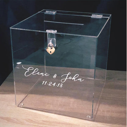Wishing Money Acrylic Angpao Box (Transparent)