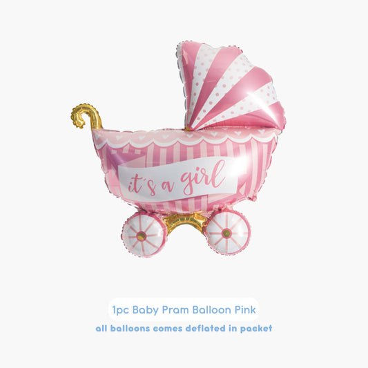 [Non - Helium] 1pc Girl Pram Balloon