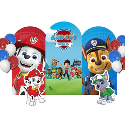 Custom Theme Foam Backdrop Set-up with Helium Balloons Premium C (Three Boards with Standee)