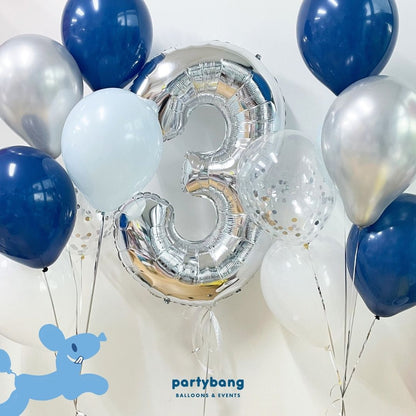 [Helium Inflated] 40" Number Jumbo Birthday Balloons (13pcs)