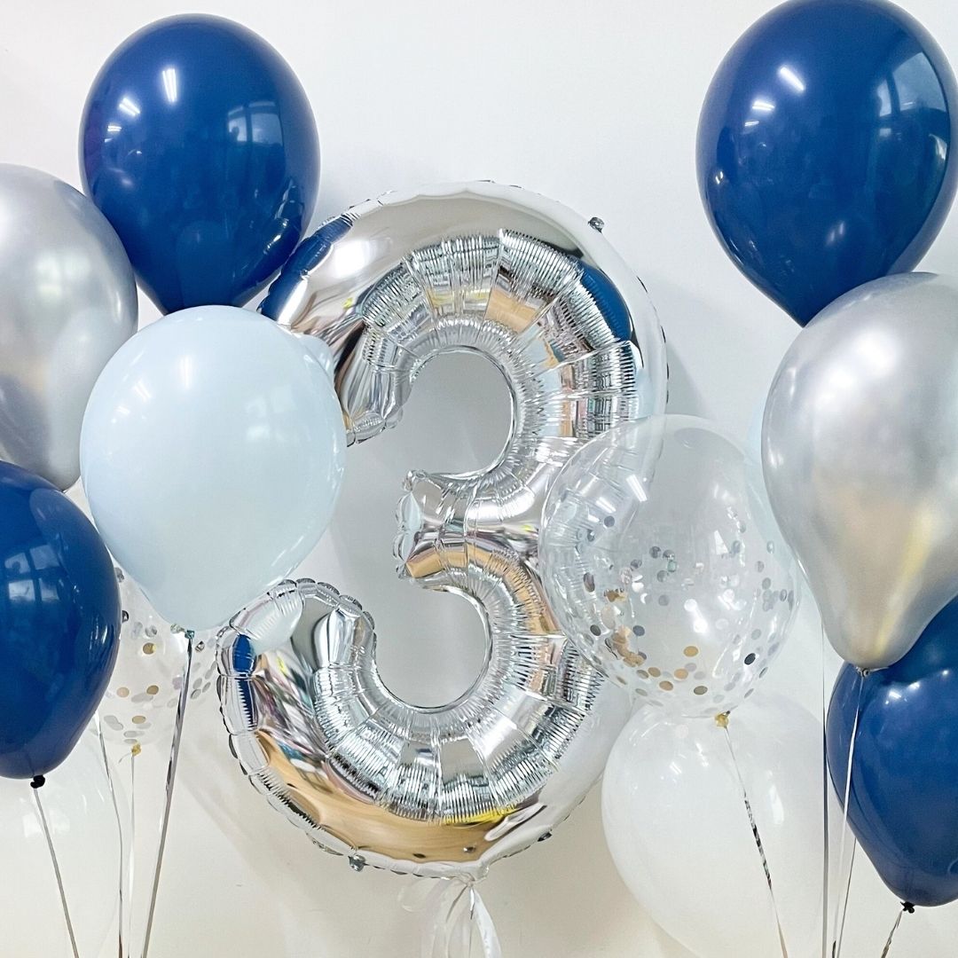 [Helium Inflated] 40" Number Jumbo Birthday Balloons (13pcs)