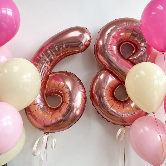 [Helium Inflated] 40" Number Jumbo Birthday Balloons (14pcs)