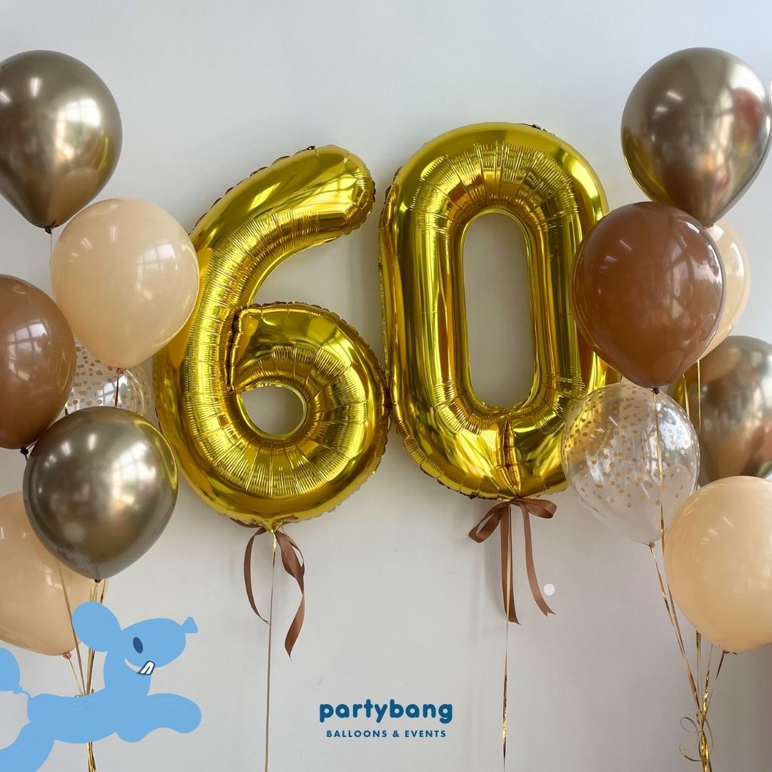 [Helium Inflated] 40" Number Jumbo Anniversary Balloons (14pcs)