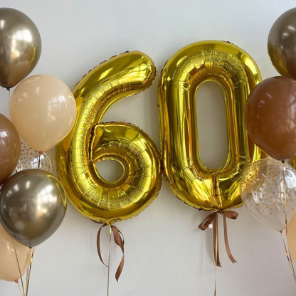 [Helium Inflated] 40" Number Jumbo Anniversary Balloons (14pcs)