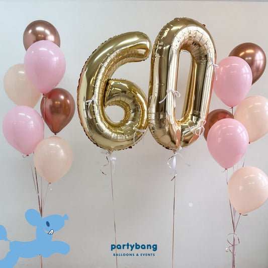 [Helium Inflated] 40" Number Jumbo Birthday Balloons (14pcs)