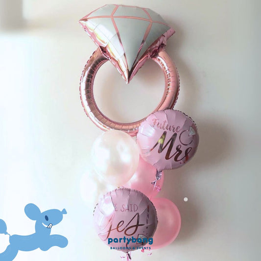 [Helium Inflated] Bridal Shower Bride to Be Bachelorette Hens Party Balloons Set A