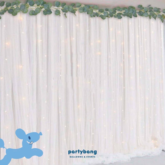 4 Days Rental Backdrop Double Layer Tutu Curtain Set B