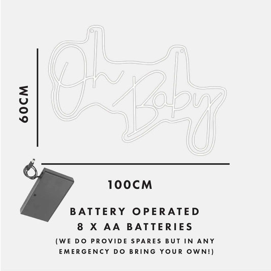 [FOR SALES] Neon Light Oh Baby Signage