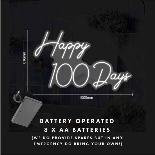 [FOR SALE] Neon Light Signage Happy 100 Days Baby Shower